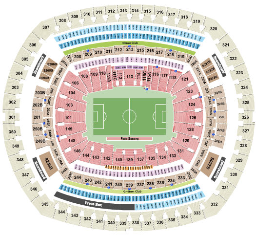 MetLife Stadium World Cup Seating Chart